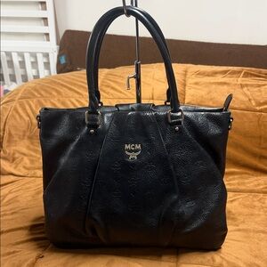 MCM Black Hobo Bag